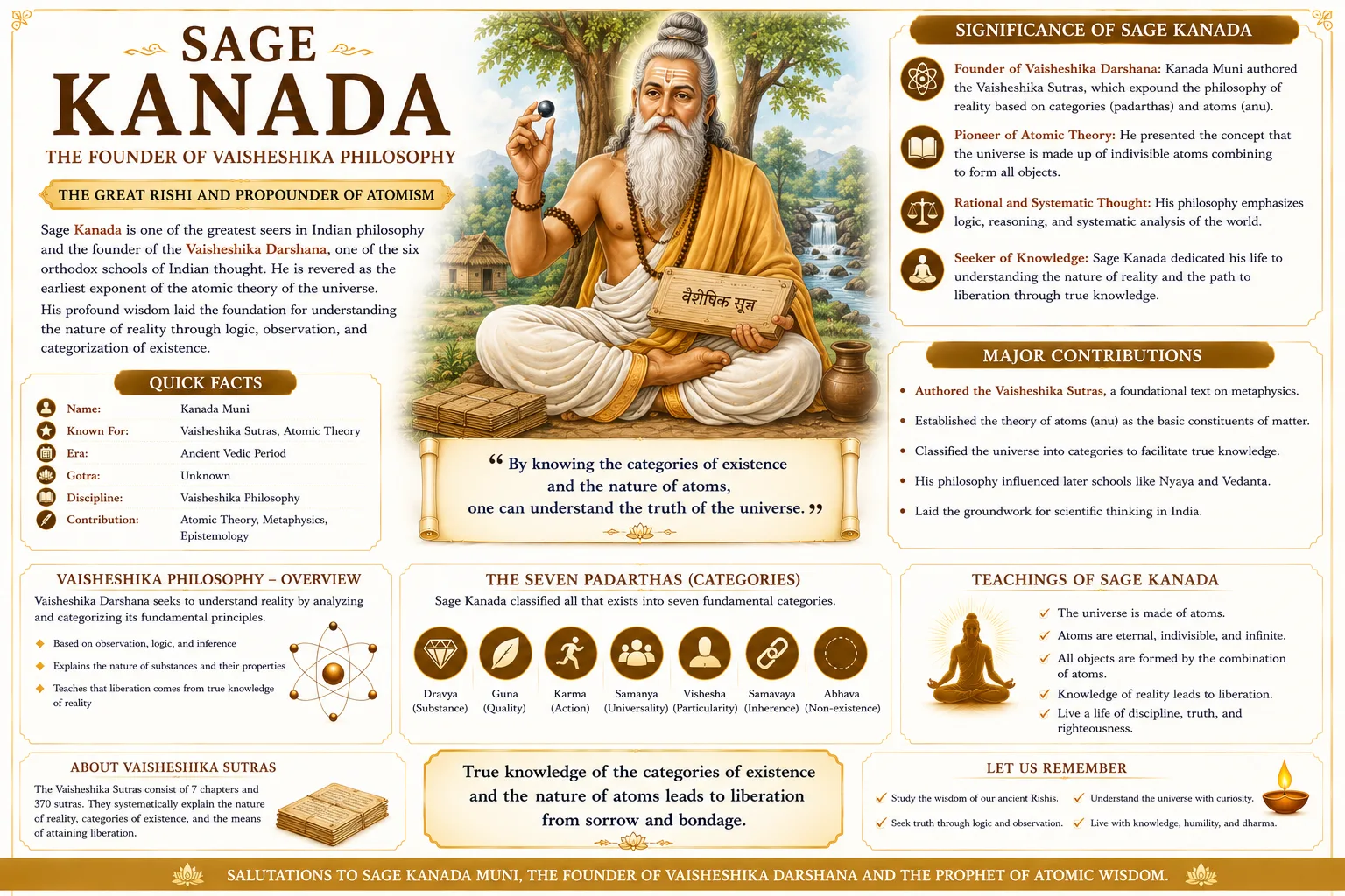 Sage Kanada: The Founder of Vaisheshika Philosophy