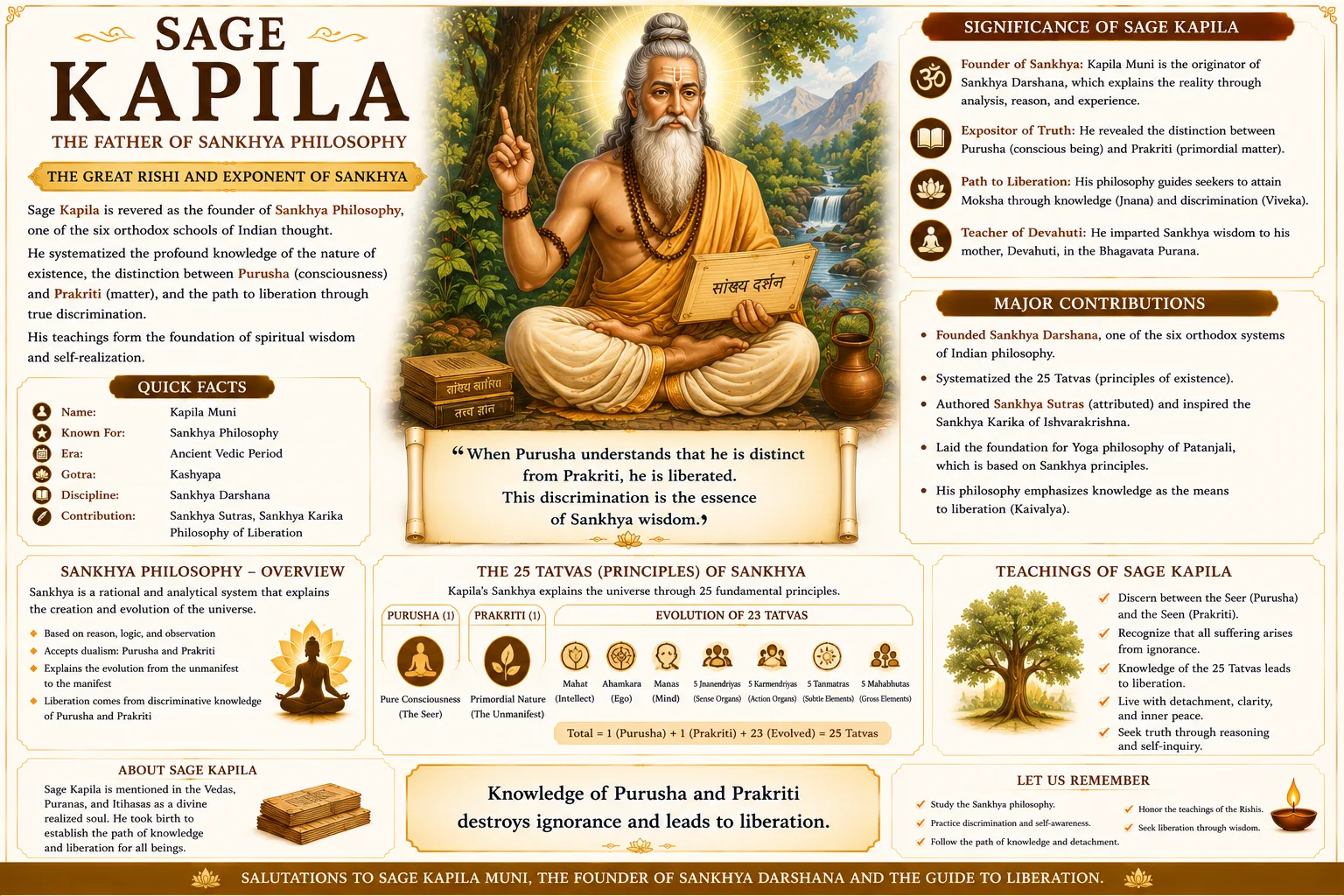 Sage Kapila: The Founder of Samkhya Philosophy