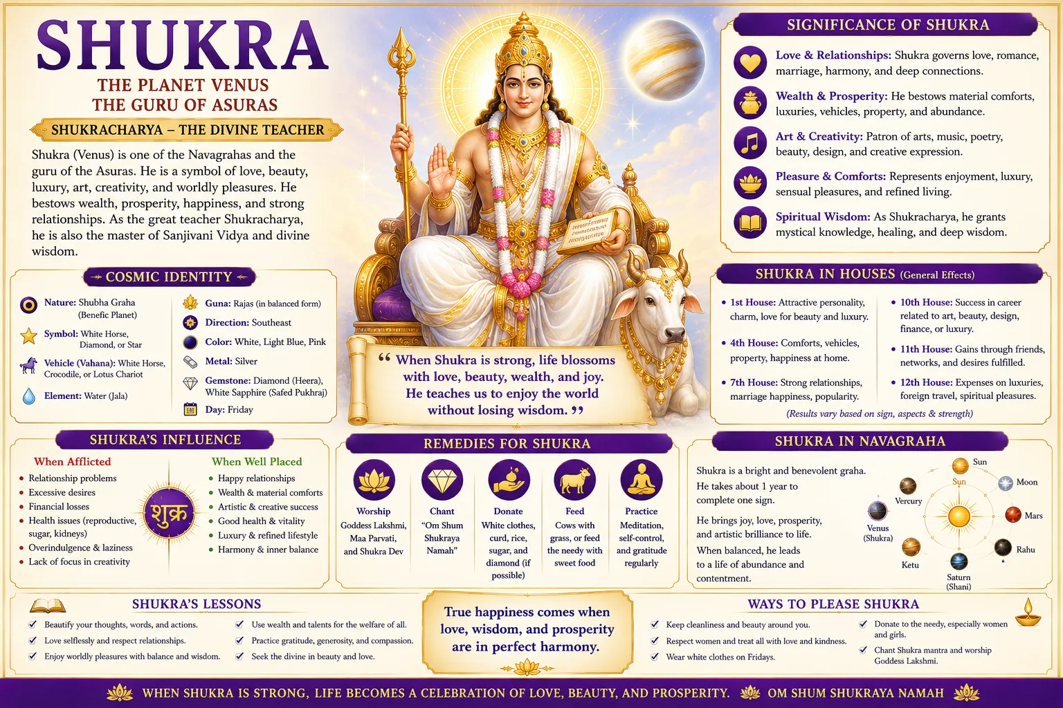 Shukra (Venus): The Graha of Love, Beauty and the Arts