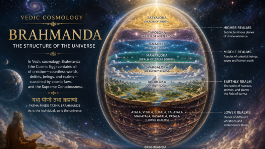 brahmanda,vedic universe,cosmic egg,vedic cosmology,hindu creation,brahma