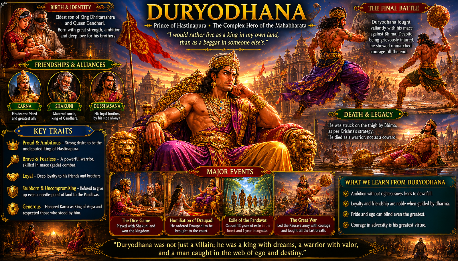 Duryodhana: Suyodhana, the Kaurava Antagonist