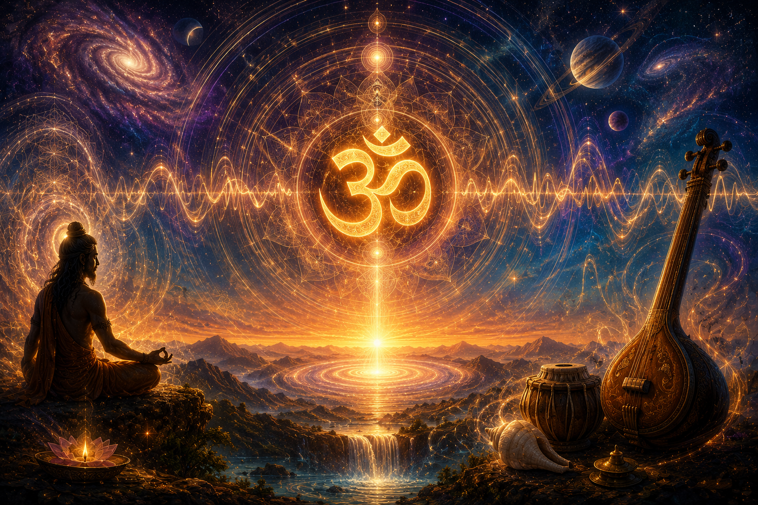OM: The Cosmic Sound — Naada Brahma, the First Vibration of Creation