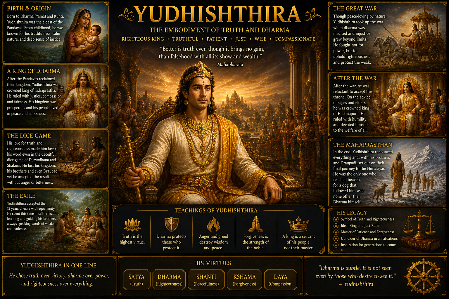 Yudhishthira: Dharmaraja, the Eldest Pandava