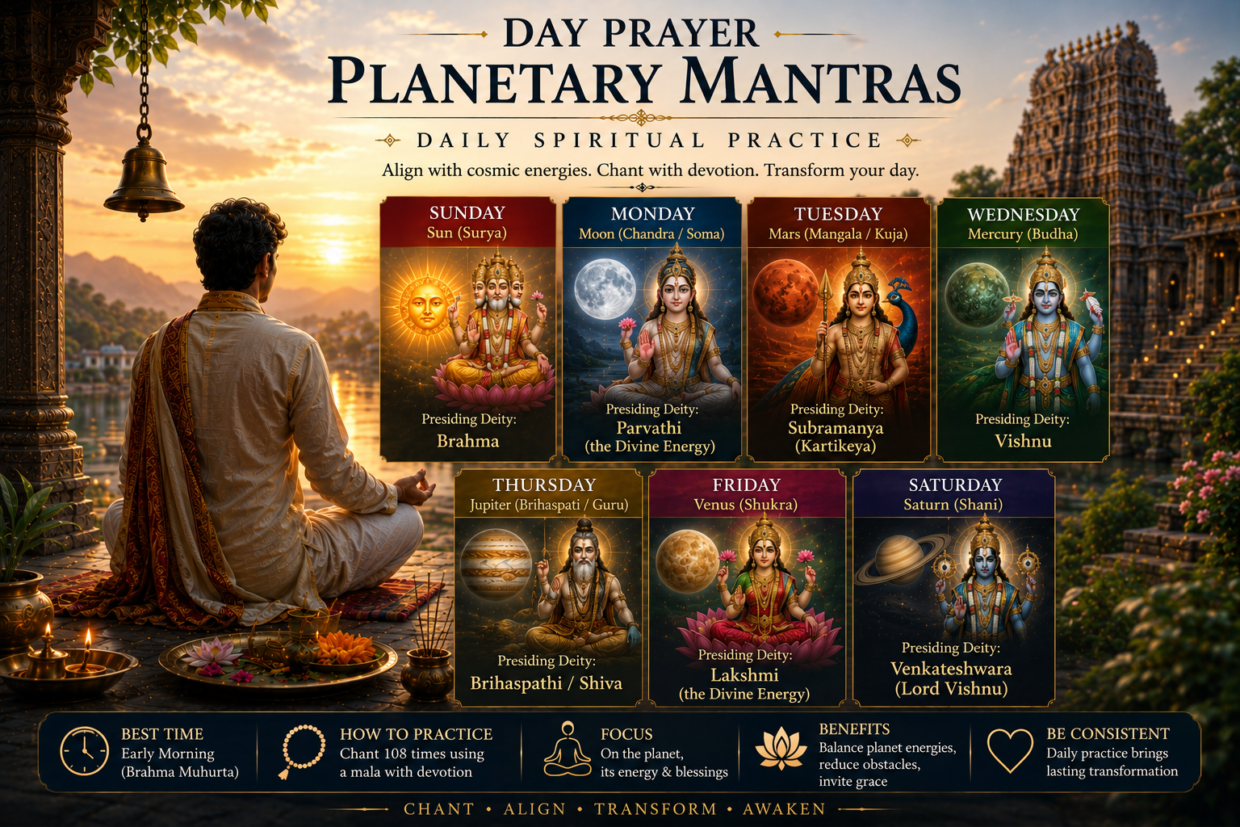 day prayer,planetary mantras,navagraha stotras,daily spiritual practice,vedic prayer