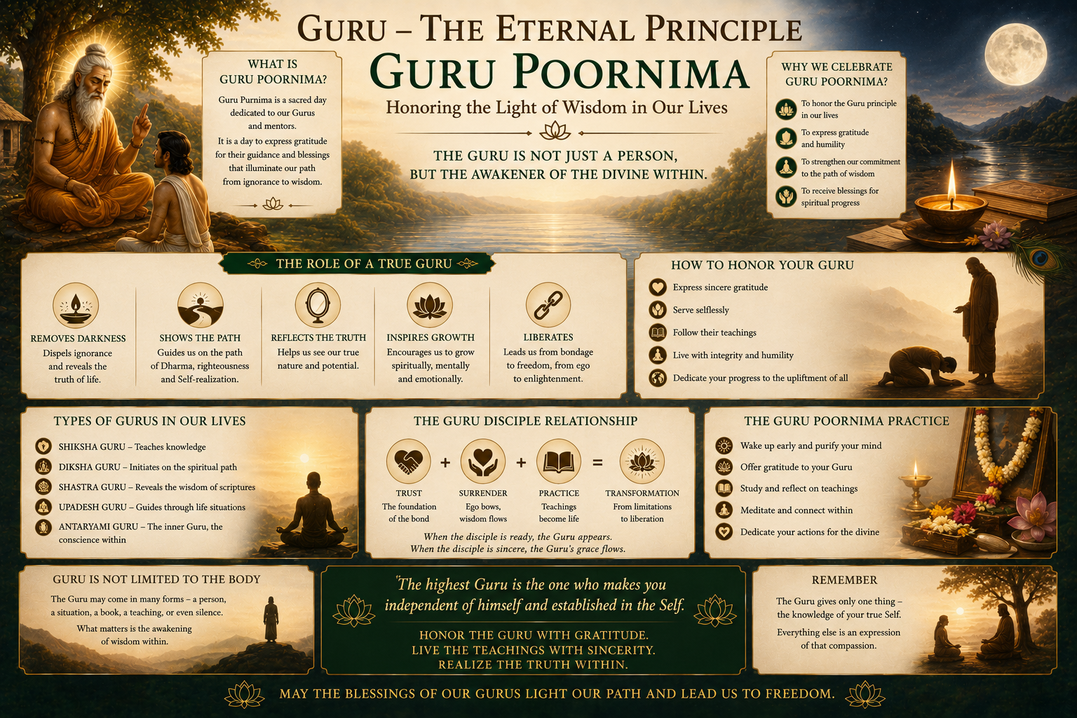 Guru & Gurupoornima: The Eternal Principle of the Spiritual Guide