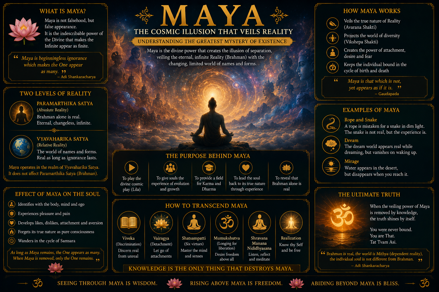 Maya — The Cosmic Illusion That Veils Reality