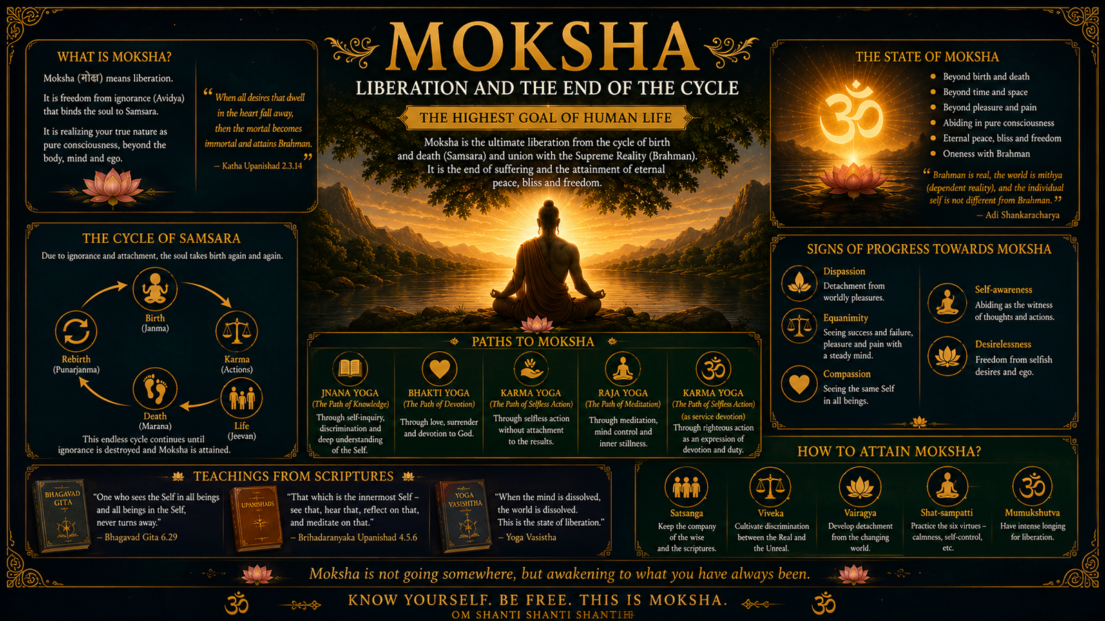 Moksha — Liberation and the End of the Cycle