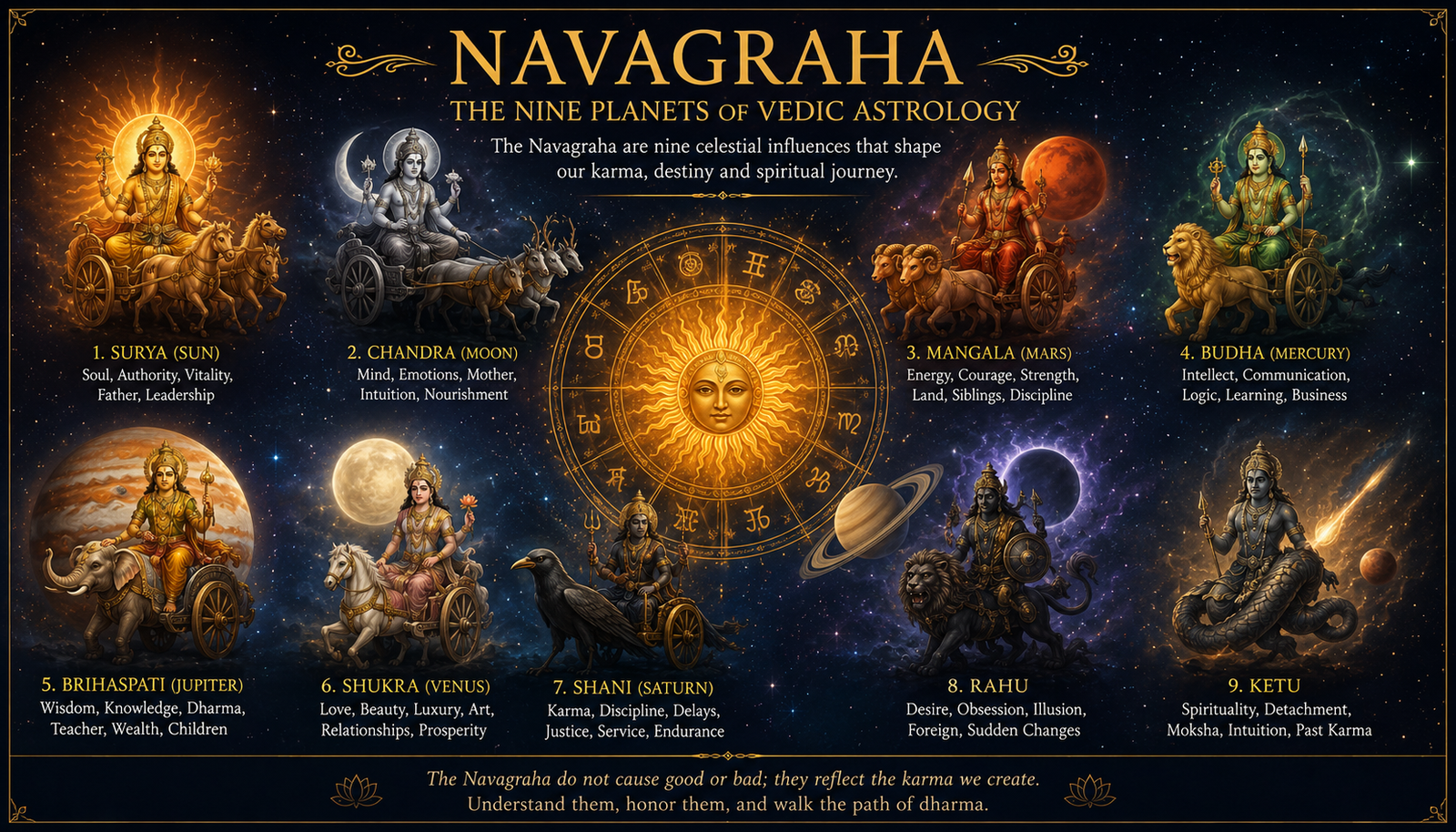 Navagraha — The Nine Planets of Vedic Astrology