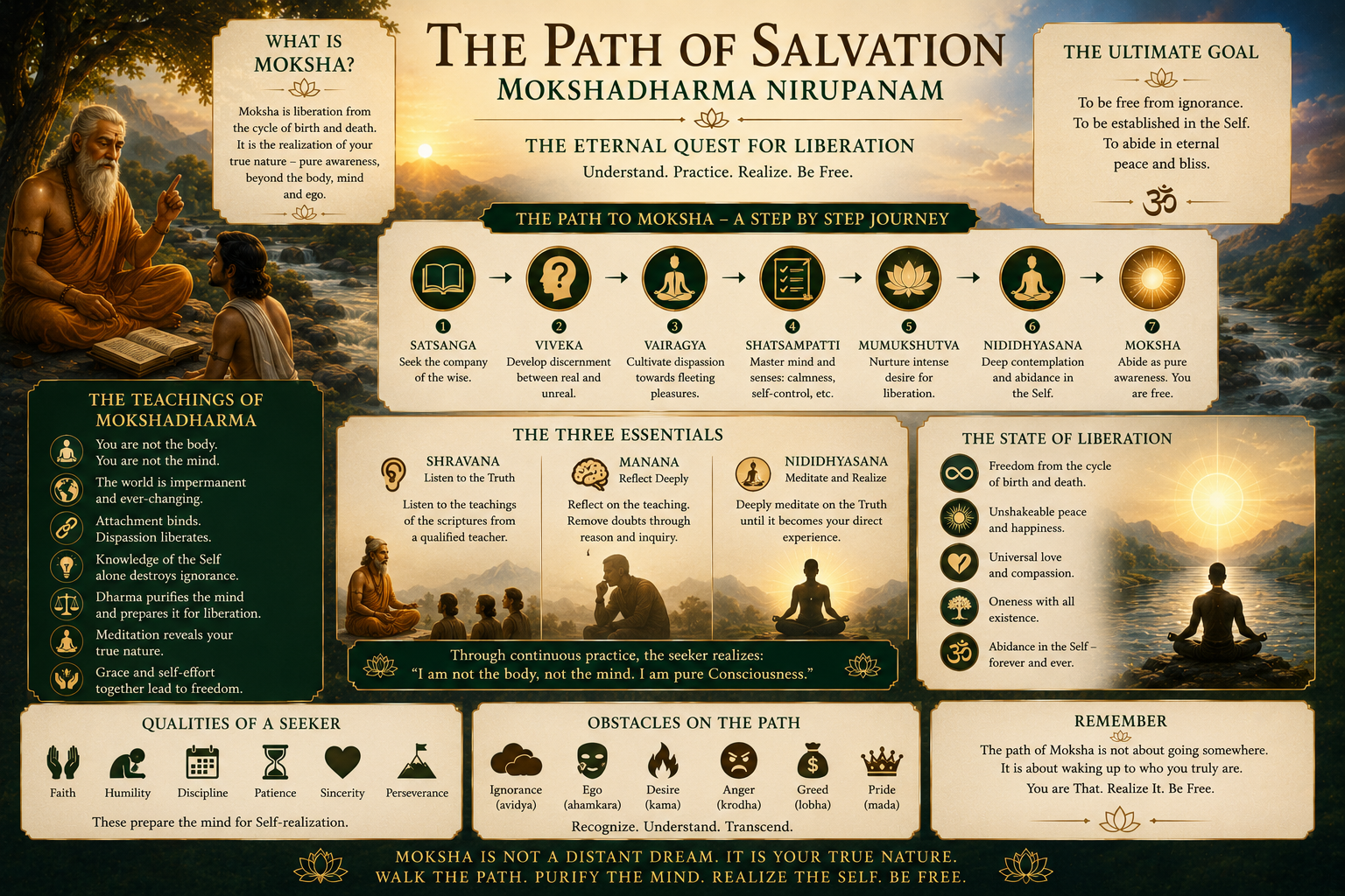 The Path of Salvation: Mokshadharma Nirupanam — As Revealed by Maharshi Vedavyasa