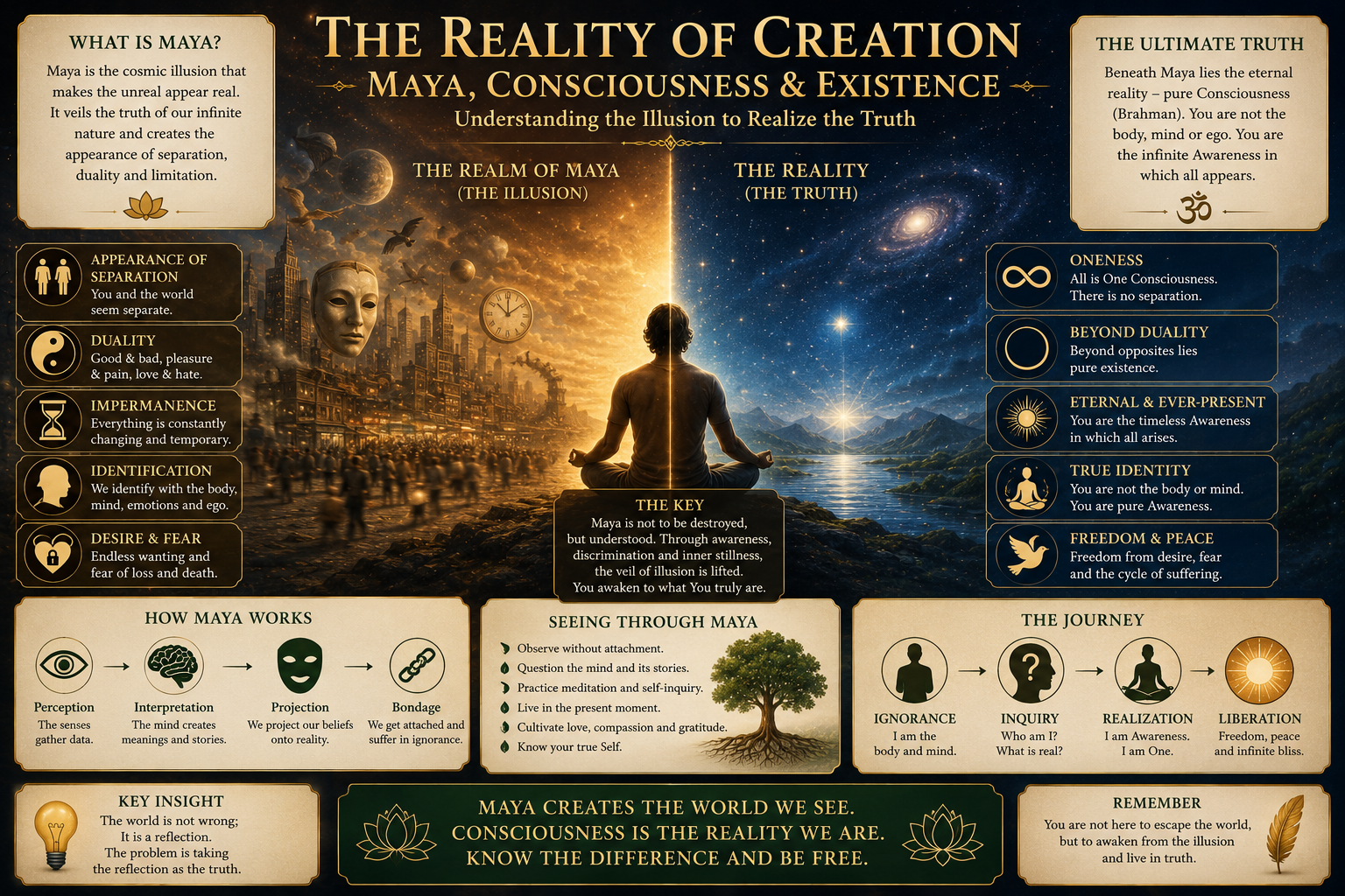 The Reality of Creation: Maya, Consciousness and the Dream of Existence
