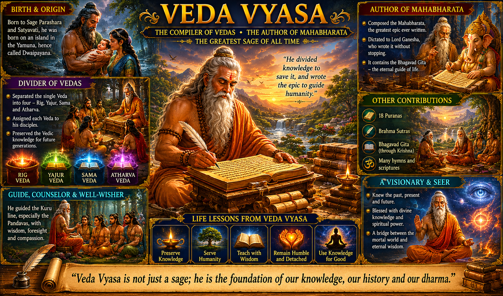 Vyasa: Krishna Dvaipayana, Composer of the Mahabharata